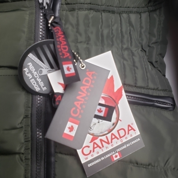 NEW! CANADA WEATHER GEAR Big Girls' Insulated Parka Large 14-16. - Picture 6 of 6